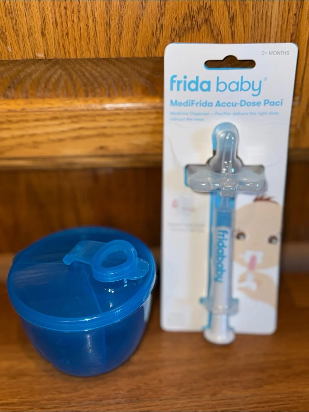 Blue MediFrida Accu-Dose Paci Medicine Dispenser